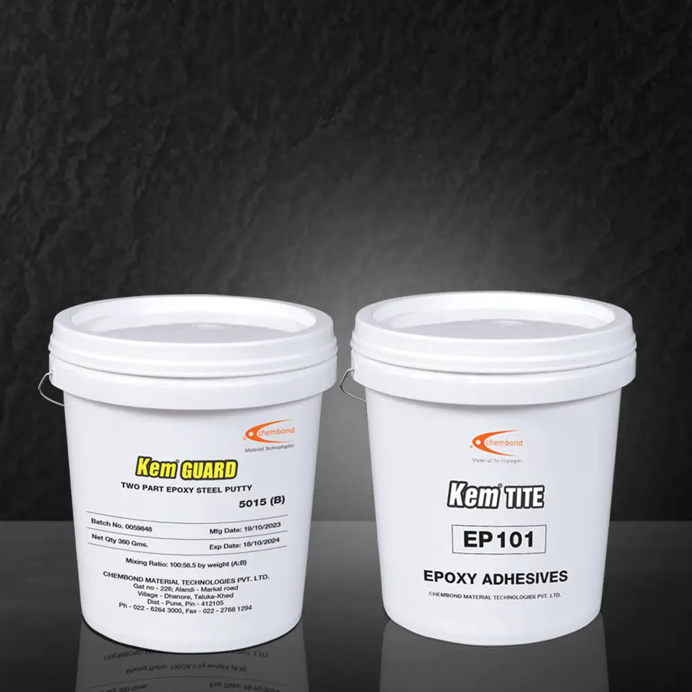 Two-part epoxy adhesive containers for industrial use